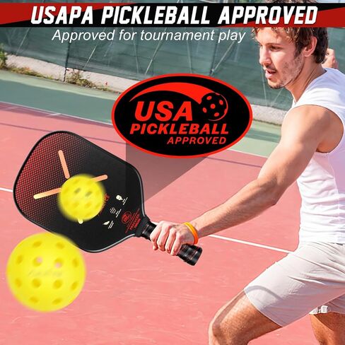 AiteFeir Pickleball Balls - 40 Hole Outdoor Pickleballs,4/12 Pack Premium Pickleballs,Sport Outdoor Play, High Bounce & Durable Pickle Balls Christmas Birthday Sports Gift in Saudi Arabia