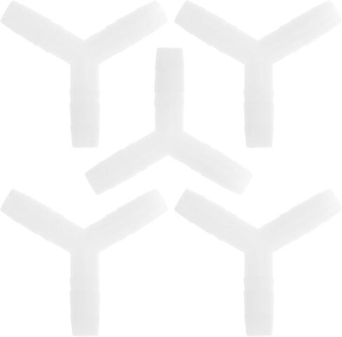 Vacuum Tubing Connector Cross 4 Way Vacuum Tubing Connector Car PE 5/16" 5pcs White in Saudi Arabia