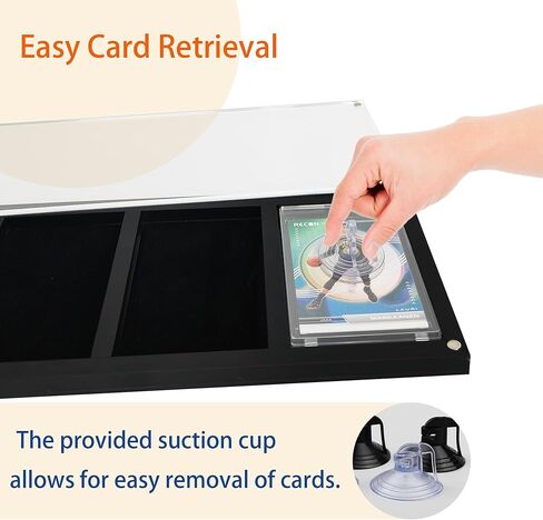 Baseball Cards Display Frame，Acrylic Wall Mount Card Display Stand fit for Pokemon Cards,Football Cards,Basketball Cards,Hockey Cards,Graded Cards,Trading Card,Sport Cards(4pcs) in Saudi Arabia