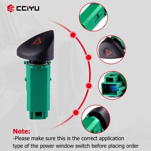 cciyu Hazard Warning Switch Replacement fit for 2004-2005 Chevy Classic 2000-2003 Chevy Malibu 2004-2005 Chevy Malibu Maxx in Saudi Arabia