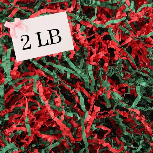 2 LB Crinkle Cut Paper Shred Filler, White Crinkle Paper Shredded Paper Stuffing for Gift Wrapping Baskets Box Filling Birthday Mother's Day Gifts Wedding Anniversary Christmas in Saudi Arabia