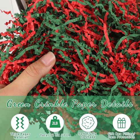 2 LB Crinkle Cut Paper Shred Filler, White Crinkle Paper Shredded Paper Stuffing for Gift Wrapping Baskets Box Filling Birthday Mother's Day Gifts Wedding Anniversary Christmas in Saudi Arabia