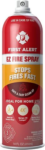 First Alert 1048304 Kitchen5AF400 Bundle Fire Extinguisher, White, Red in Kuwait