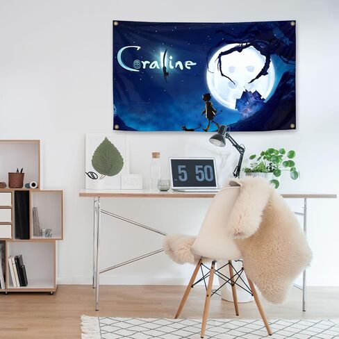 Generic Classic Movies Cora Animation Starry Sky Cats Tapestry 3 × 5FT غرفة نوم الدراسة نوادي بار in Saudi Arabia