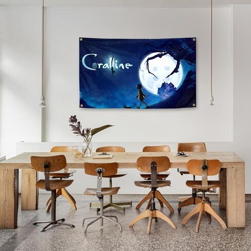 Generic Classic Movies Cora Animation Starry Sky Cats Tapestry 3 × 5FT غرفة نوم الدراسة نوادي بار in Saudi Arabia