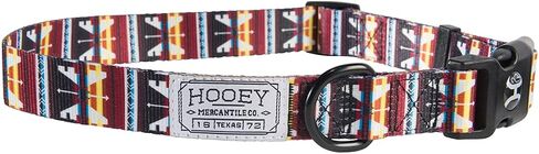 Nomad Dog Collar, Durable Polyester Webbing Collar with Graphic-Inspired Prints, Hooey Rodeo, Small in Saudi Arabia