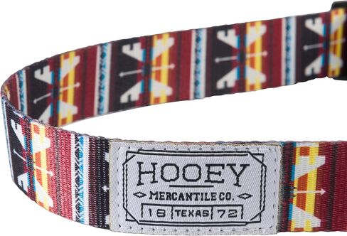 Nomad Dog Collar, Durable Polyester Webbing Collar with Graphic-Inspired Prints, Hooey Rodeo, Small in Saudi Arabia