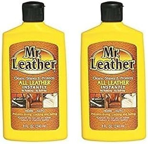 Cleaner and Conditioner - Leather Conditioner to Shine & Protect – Leather Protector Liquid – Use as Sofa Cleaner, Boot Cleaner, or Furniture Cleaner (8 oz) in Saudi Arabia