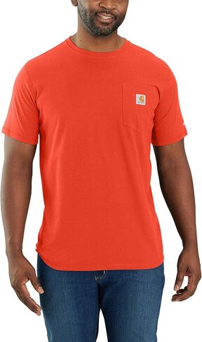 Carhartt Men's Force Relaxed Fit Midweight Short-Sleeve Pocket T-Shirt, Aventurine in Saudi Arabia