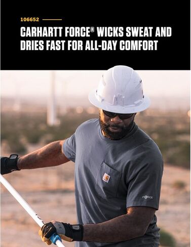 Carhartt Men's Force Relaxed Fit Midweight Short-Sleeve Pocket T-Shirt, Aventurine in Saudi Arabia