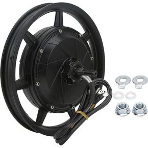 Hub Motor, 14in Wheel Hub Motor 36V72V 2000W to 3500W Disc Brake Hub Motor for Electric Scooter