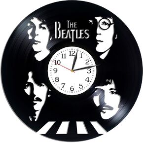 Rock Band Clock The Beatle Gift Lp Vinyl Retro Record Wall Clock Vintage Birthday Gift for Woman Jon Lenon Room Art The Beatle Clock Rock Music Art Xmas Gift Idea for Man in Kuwait
