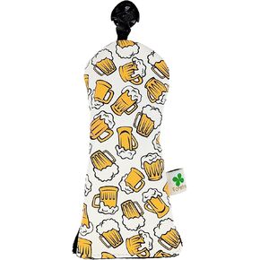 Foretra - Limited Edition Beer Pattern Hybrid Headcover - Tour Quality Golf Club Cover - Style and Customize Your Golf Bag