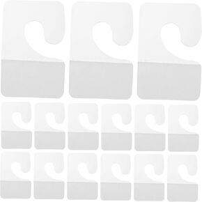 CHILDWEET 200pcs Self Adhesive Hang Tabs Hooks Clear Retail Display Hangers for Pegboard - Sturdy Adhesive Hook Hanging Tabs for Retail Store Display