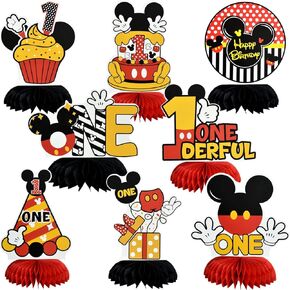 TONIFUL 9 Pcs Hawaiian Luau Honeycomb Centerpieces - Tropical Party Decorations & Supplies Table Toppers Hawaii Paper Centerpieces for Hawaii Tropical Luau Party Supplies