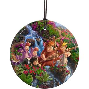 Trend Setters Disney – Peter Pan – Tinker Bell – Neverland – 3.5" Starfire Prints Hanging Glass Print Accessory – Light Catching Hanging Accessory – Ideal for Gifting and Collecting