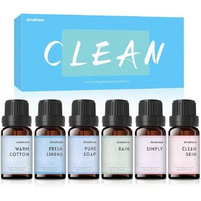 Hotel Collection Diffuser Oil, Fragrance Oil for Candle Making, Soap Making Scents 6x10ml, Luxury Night, White Tea & Thyme, Jasmine & Sandal and More Essential Oil Scents
