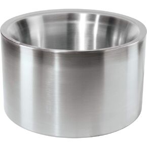 OGGI Jumbo Stainless Steel Double Wall Party Tub - Holds up to 12 bottles of wine or champagne. Size 16.5" by 9.75".