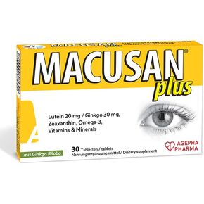 Plus Dry Eye Tablets for Age-Related Eye Health Problems,Eye Vitamin & Mineral Supplement with Lutein, Zeaxanthin & Ginkgo Biloba to Improve Eyesight, Suitable for Start of AMD Problems