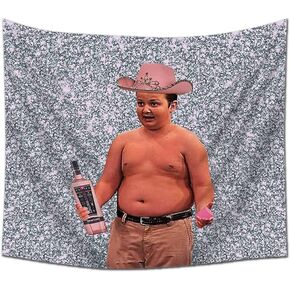 EWRITN Funny Bertram Tapestry,Funny Tapestries Hanging Dorm Party Backdrop Decorations Home Decorations for Living Room Bedroom(59.1 x 51.2 in)