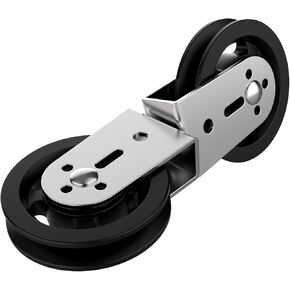 Swivel Dual Pulleys, 360° Rotation Pulley Wheel for Cable Machines,Silent Bearing Home Gym Equipment Pull Down Attachment Weight Lifting Pulley Traction