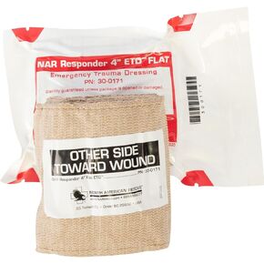 NAR Flat Responder 4 "تضميد صدمات الطوارئ ETD - أبيض