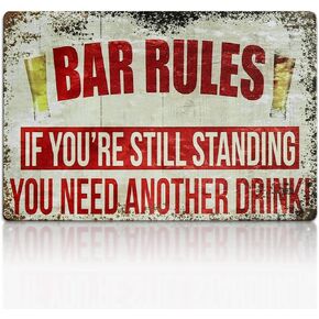 Vintage Garage Sign Man Cave Decor Bar Accessories Personalized Sign Home Sign Wall Art Decoration Men's Gift 8x12 Inch