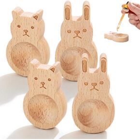 Wooden Essential Oil Diffuser – 4 PCS Beech Wood Aromatherapy Diffuser, Small Cylinder Passive Diffuser for Home Office Car Wardrobe Yoga Hall and SPA