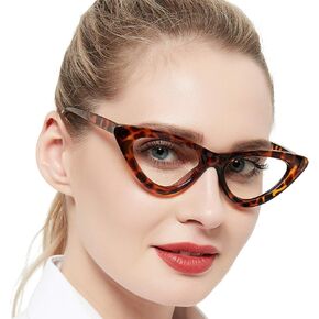Unique Reading Glasses for Women Blue Light Blocking Readers Retro Cat Eye Style