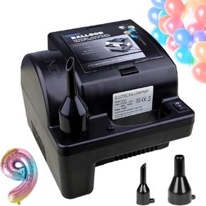 Lagenda Electric Balloon Pump Inflator, Portable Fresh Air Balloon Blower Machine, Fast Inflate Aluminum Foil Mylar Balloons, Latex Balloons in Your Party Decoration
