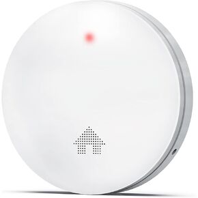Ecoey Smoke Detector Alarm, 10 Year Fire Alarms Smoke Detectors with Self-Test and Ambient Light Detection, Ultra-Thin Fire Alarm with Big Test Button and Night Mode for Home, FJ146, 1 Pack