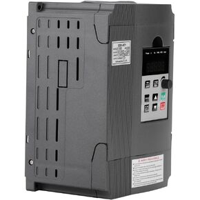 Variable Frequency Drive, AC 220V/1.5KW 3HP VFD Inverter Frequency Converter Variable Frequency Drive for Spindle Motor Speed Control Motor (Single-Phase Input, 3 Phase Output)