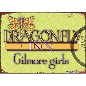 Retro Metal Tin Sign/Dragonfly Inn Gilmore Girls Vintage Metal Sign12 X 8 INCH