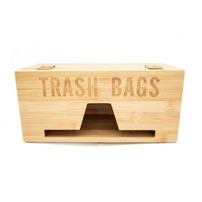 Trash Bag Holder, Garbage Bag Dispenser & Organizer for Kitchen & Under Sink, Roll Holder for Plastic Bags Wall Mounted Cabinet and Countertop