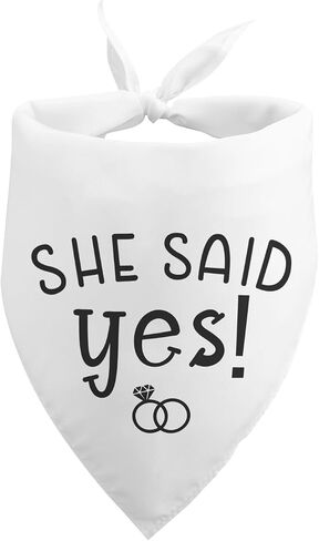 Dog Wedding Engagement Bandana My Mom Said Yes Dog Bandana Wedding Engagement Announcement Photo Prop Pet Accessories for Dog Lovers Owner Gift in Saudi Arabia