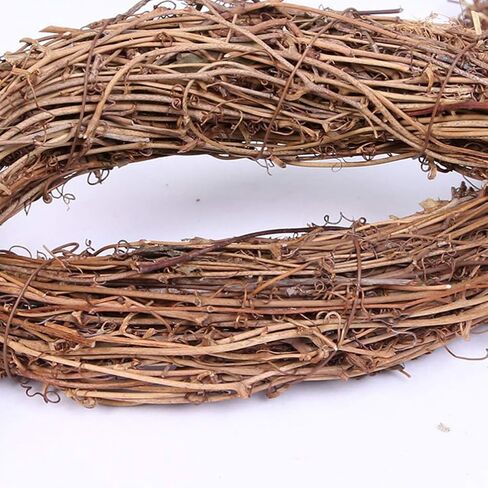 PRETYZOOM عيد الفصح الخشبي إكليل القمر إكليل العنب إكليل عيد الفصح الروطان إكليل القمر على شكل إكليل إكليل معلق لتزيين عيد الفصح in Kuwait