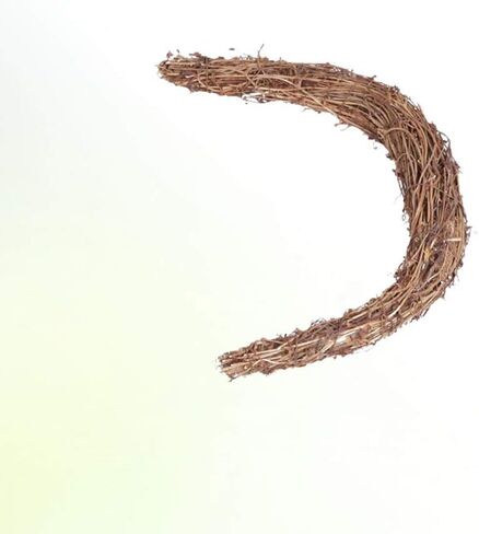 PRETYZOOM عيد الفصح الخشبي إكليل القمر إكليل العنب إكليل عيد الفصح الروطان إكليل القمر على شكل إكليل إكليل معلق لتزيين عيد الفصح in Kuwait