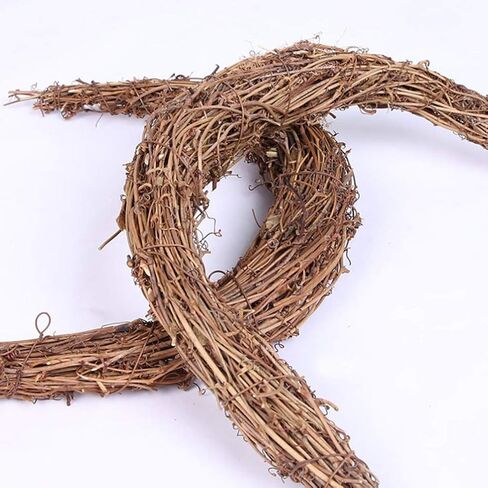 PRETYZOOM عيد الفصح الخشبي إكليل القمر إكليل العنب إكليل عيد الفصح الروطان إكليل القمر على شكل إكليل إكليل معلق لتزيين عيد الفصح in Kuwait