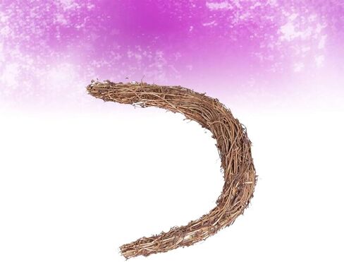 PRETYZOOM عيد الفصح الخشبي إكليل القمر إكليل العنب إكليل عيد الفصح الروطان إكليل القمر على شكل إكليل إكليل معلق لتزيين عيد الفصح in Kuwait