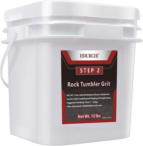 12 lbs Rock Tumbler Grit for Step 1 Tumbling Stones, Tumbler Media Grit,Rock Polishing Grit Media, Works with Any Rock Tumbler, Rock Polisher, Stone Polisher (STEP1-12LB) in Saudi Arabia