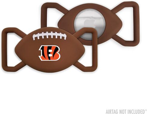NFL CINCINNATI BENGALS سلسلة مفاتيح Apple AIR TAG HOLDER للكلاب والقطط، حافظة لجهاز تعقب Apple Airtag، حامل قلادة جهاز تتبع الكلاب GPS in Kuwait
