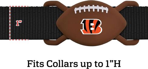 NFL CINCINNATI BENGALS سلسلة مفاتيح Apple AIR TAG HOLDER للكلاب والقطط، حافظة لجهاز تعقب Apple Airtag، حامل قلادة جهاز تتبع الكلاب GPS in Kuwait