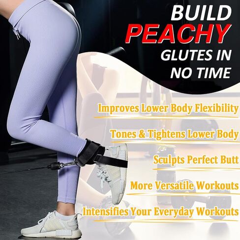 Taeku Ankle Straps for Kickbacks Men Women 1 Pair Adjustable Comfort Gym Ankle Straps with Double D-Ring for Glute Workouts Leg Extensions Lower Body Exercises in Saudi Arabia