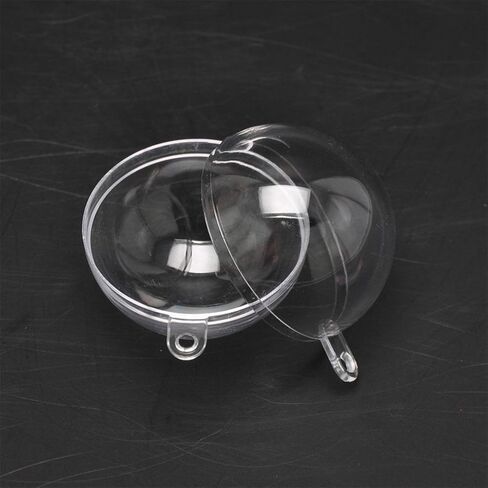 Clear Plastic Acrylic Fillable Transparent Ball Ornament Bauble Sphere for Wedding Party Festival Home Decor (50mm,Set of 24pcs) in Saudi Arabia