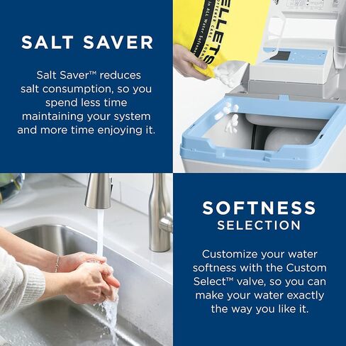 GE Water Softener System, 30,000 Grain Capacity, Reduce Hard Mineral Levels at Water Source, Reduce Salt Consumption, Improve Water Quality for Drinking, Laundry, Dishwashing & More, GXSF30V in Saudi Arabia