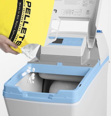 GE Water Softener System, 30,000 Grain Capacity, Reduce Hard Mineral Levels at Water Source, Reduce Salt Consumption, Improve Water Quality for Drinking, Laundry, Dishwashing & More, GXSF30V in Saudi Arabia