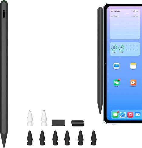 Pencil 2nd Generation with Magnetic Wireless Charging for Apple iPad,2X Fast Charge,Compatible with Apple iPad Pro11 in 1/2/3/4,iPad Pro 12.9 in 3/4/5/6,iPad Air 3/4/5,iPad Mini 5/6,iPad 6/7/8/9/10 in Kuwait