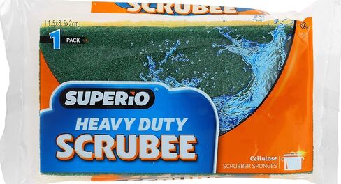 Kitchen Sponges for Washing Dishes, Non-Scratch Cellulose Dish Scrub Sponges, Cleaning Sponges for Household Use, Safe Cleaning Products, Kitchen Sponges Pack of 12, by Superio in Saudi Arabia