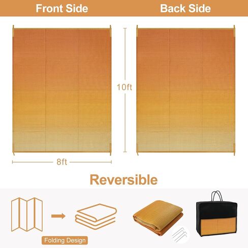 Lahome Waterproof Outdoor Rugs for Patios 5x8, Reversible Camping Rug for Tent Plastic Straw Large Indoor Outdoor Carpet for Rv,Beach, Backyard, Balcony, Deck, Porch,Blue-Grey in Kuwait