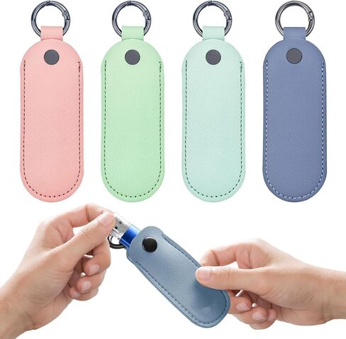 4 PCS Flash Drive Case, Leather USB Storage Case, USB Flash Drive Leather Cover for USB Flash Drive Flash Drive Holder Case and Easy Storage in Saudi Arabia
